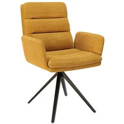 Akante Stuhl Helsinki Stoff Orange Ocker