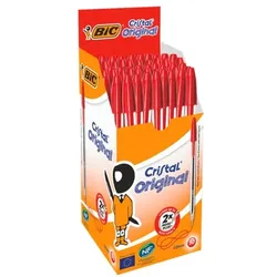 BIC 50er-Pack Kugelschreiber »Cristal« rot
