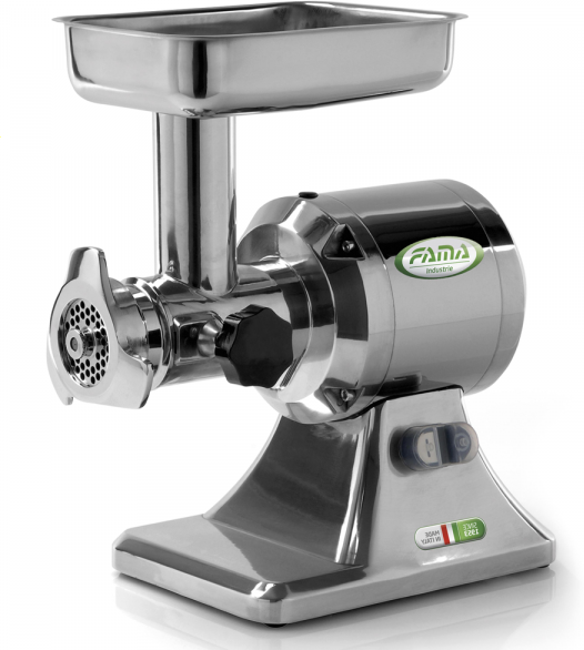 Fama Industrie Fama TS12 - Hachoir à viande électrique - Groupe de hachage en acier inox - 230V