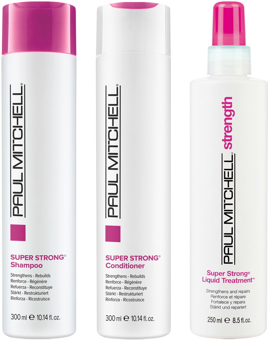 850ml Paul Mitchell Super Strong Care Set (Shampoo 300ml + Conditioner 300ml + Treatment 250ml)