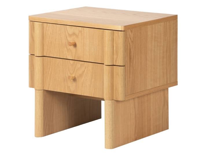 Furnierte Nachtkommode COASI 48 x 50 x 40cm Braun
