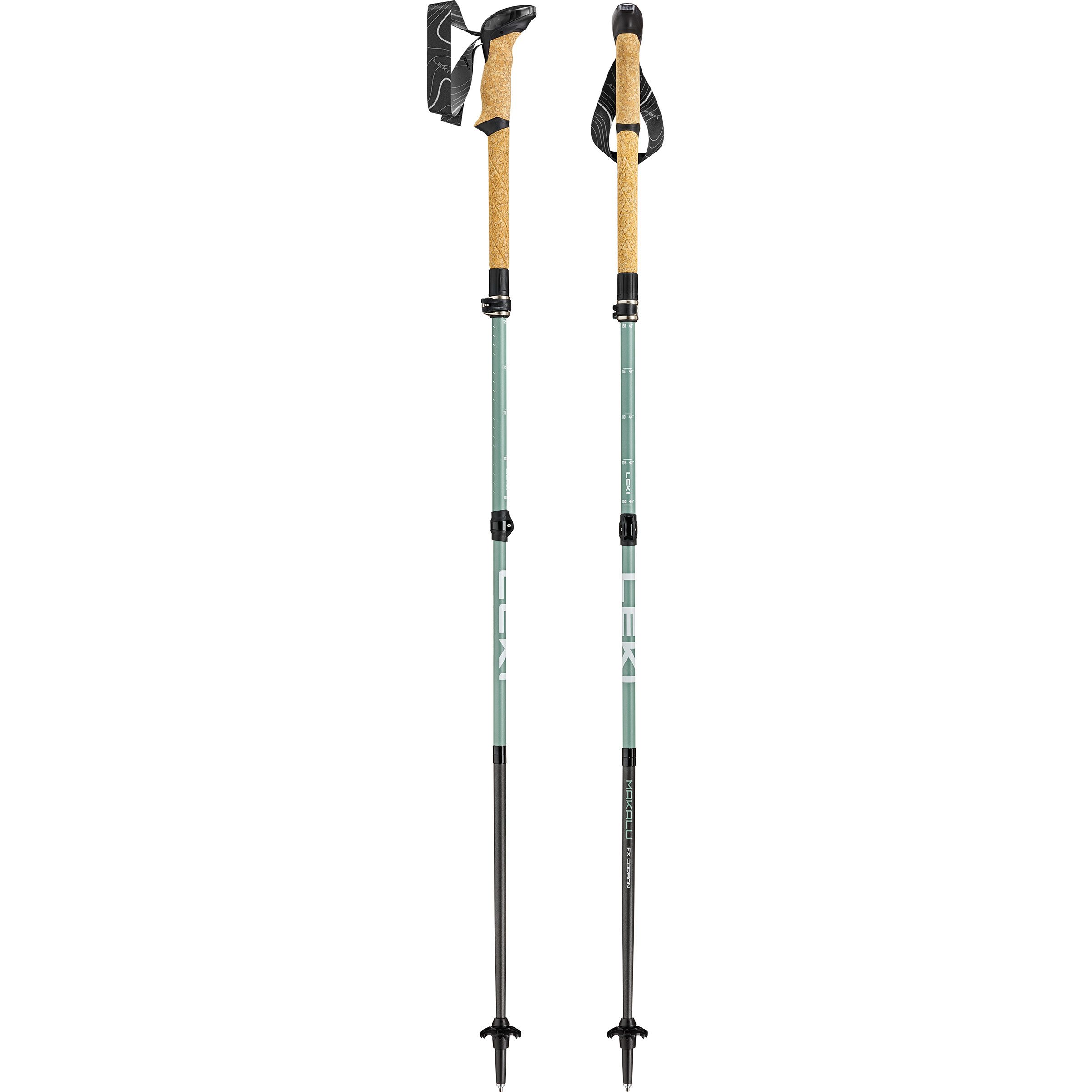 Leki Makalu FX Carbon Compact Wanderstöcke Wanderstöcke & Trekkingstöcke gruen Größe 100-120cm Camping