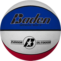 Baden Basic | Basketball weiß/rot/royal 7