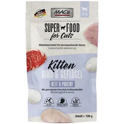 MAC ́s CAT Pouchpack Kitten Rind & Geflügel 12x100 g