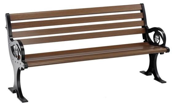 Außenbank CLASSICA 150 cm schwarz pulverbeschichtetes Aluminium Garten-Design