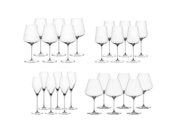 WEIN- UND CHAMPAGNERGLÄSER Definition transparent 24-tlg.