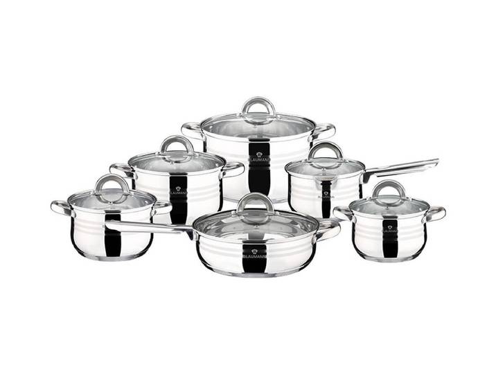 Blaumann Gourmet Line Topfset 12 tlg Edelstahl