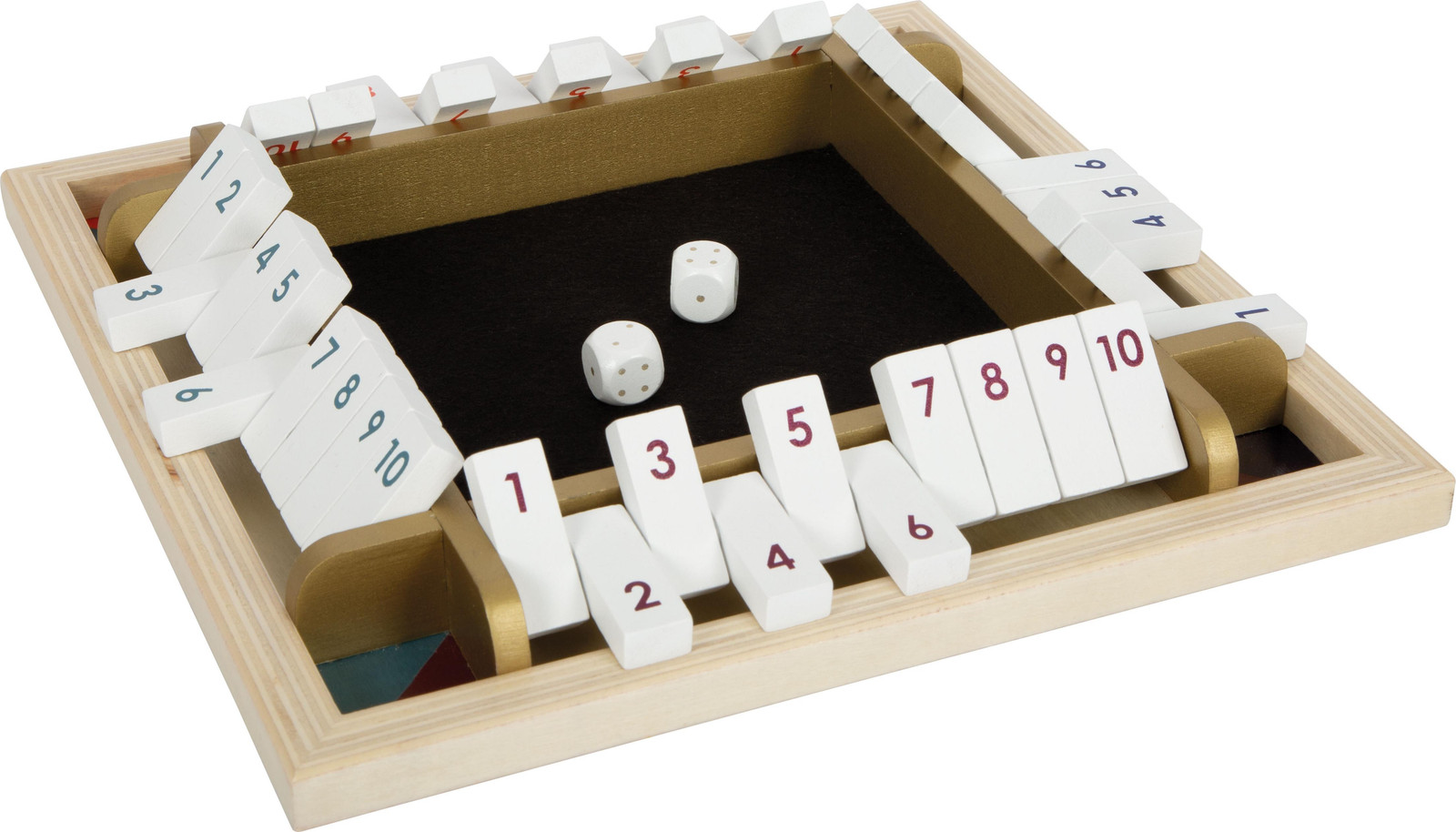 Shut the Box Dobbelspel - Gouden Editie