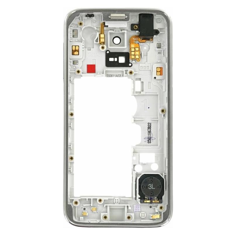 OEM Samsung Galaxy S5 Mini G800 Mittelgehäuse Weiss (Samsung Galaxy S5 Mini) (25445100)