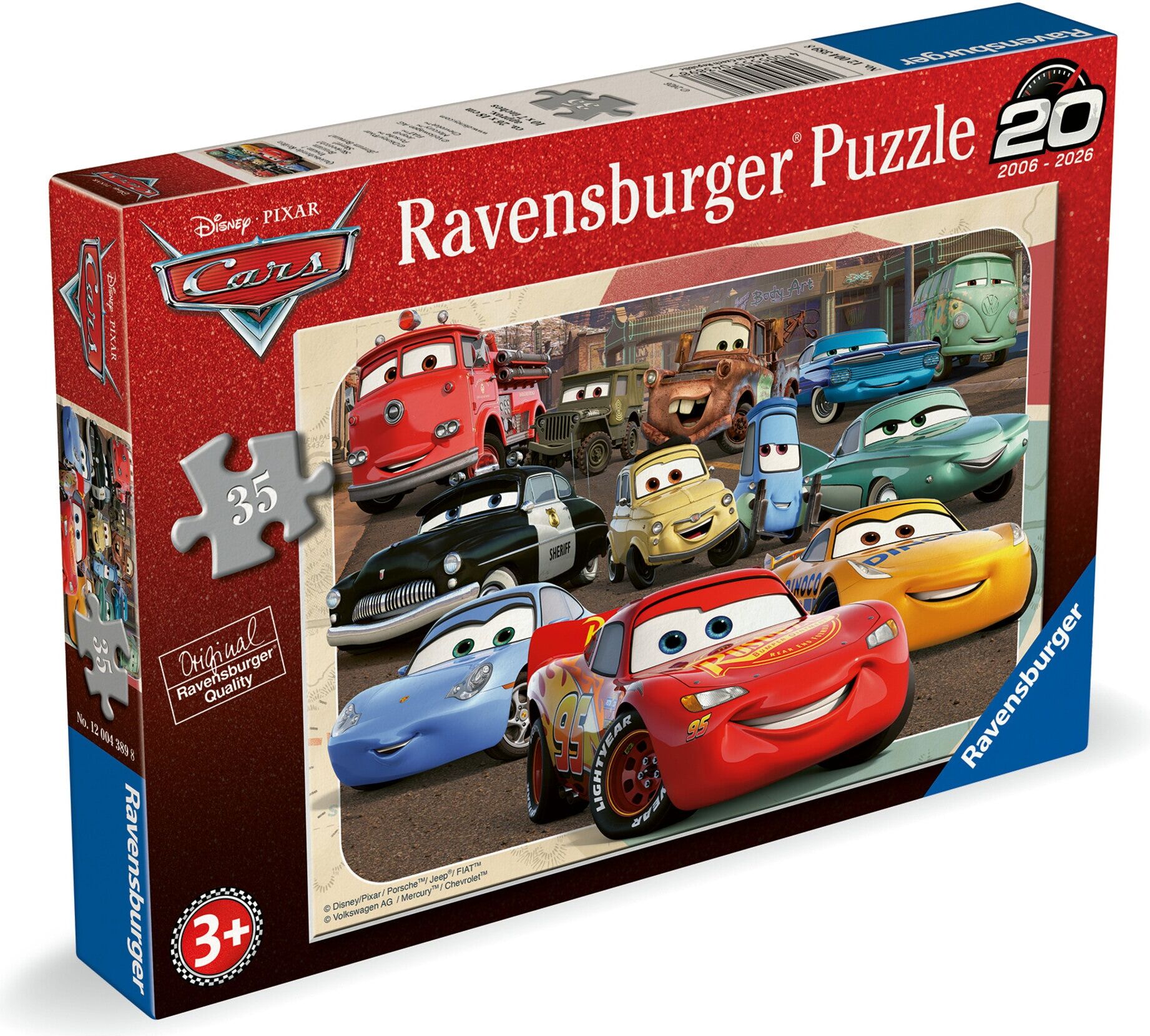 Ravensburger Disney Pixar Cars 35-Piece Jigsaw Puzzle for Kids, 26 x 18 cm