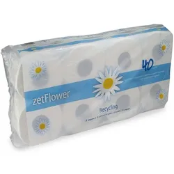 ZVG, Toilettenpapier, WC Papier zetFlower 3-lagig recyclierbar