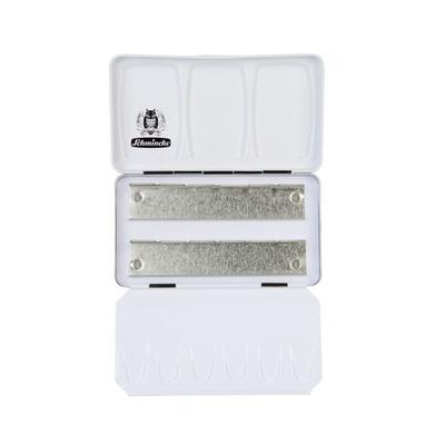 Schmincke Leerkasten für Aquarellfarben, Metall für 12 x 1/2 Näpfchen