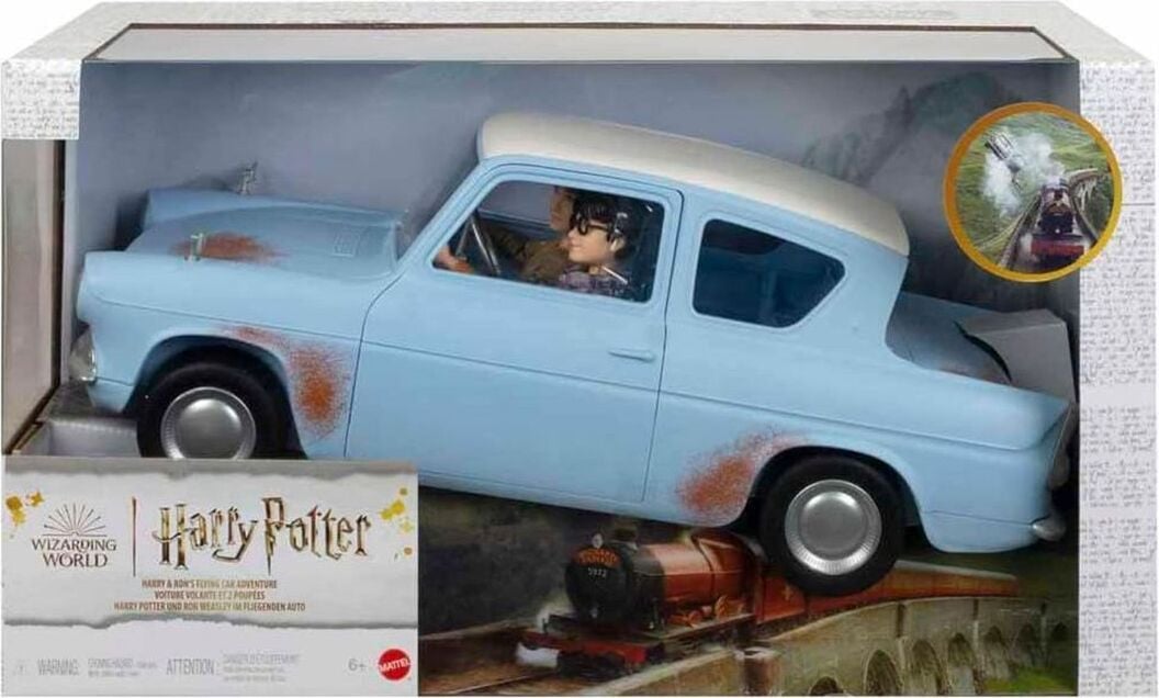 Mattel Harry Potter Vliegende Auto Spielset met Figuren
