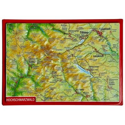 Reliefpostkarte Hochschwarzwald, Karte von Andre Markgraf,Mario Engelhardt, Georelief Vertriebs GbR