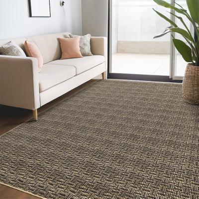 Garvee Modern Solid Braided Print Area Rug