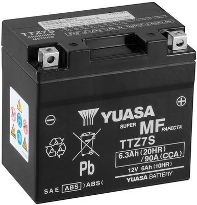 Yuasa Starterbatterie Agm Ttz7s Maintenance Free 12v 6ah 90a 68ah