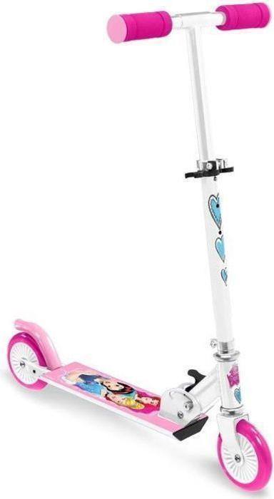 Disney Princesses opvouwbare step met verstelbare hoogte en 12 cm wielen
