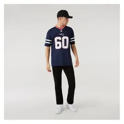 New Era, Herren, Fussballtrikot, Trikot New England Patriots Mesh (XL), Blau, Weiss