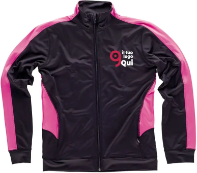 Felpa sportiva donna zip intera, collo alto Personalizzate o neutre Workteam