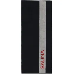 Saunatuch SAUNA (BL 80x200 cm) - grau - BL 80x200 cm
