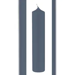 Kopschitz Kerzen Altar Kerze Pacific Blue Blau/Grau 10% BW Anteil (Bienenwachs Kerzen) 20 x 10 cm im XXL Format
