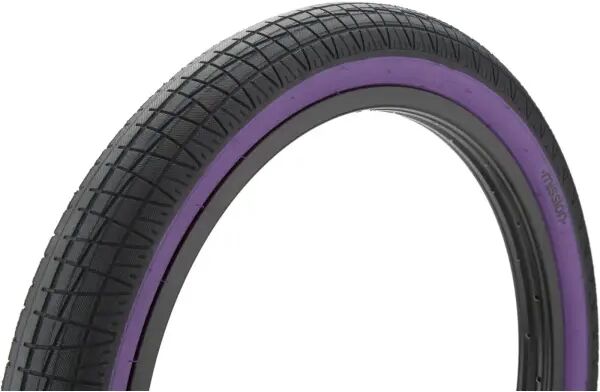 BMX Reifen Mission Fleet 20" (2.4" - Black/Purple Wall)