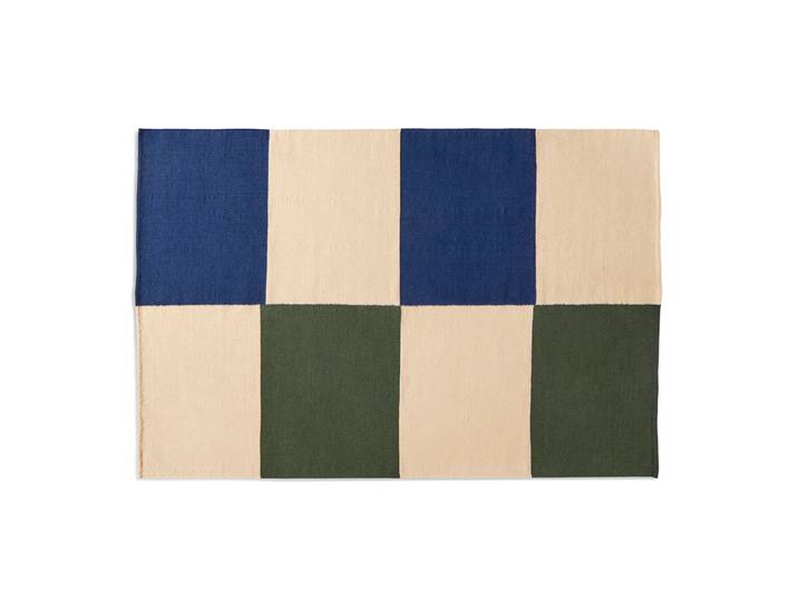 HAY - Ethan Cook Flat Works Teppich, 200 x 300 cm, peach green check