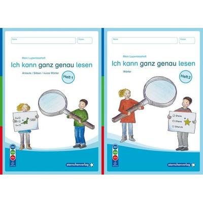 Mein Lupenleseheft 1 und 2 - Ich kann ganz genau lesen - DaZ - Ausgabe in Artikelkennzeichnung, Taschenbuch von Sternchenverlag GmbH, Sternchenverlag,