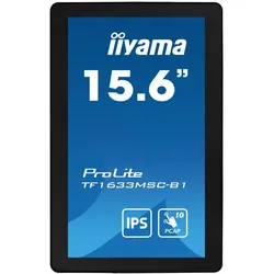 iiyama TF1633MSC-B1 (1920 x 1080 Pixel, 15.60"), Digital Signage, Schwarz