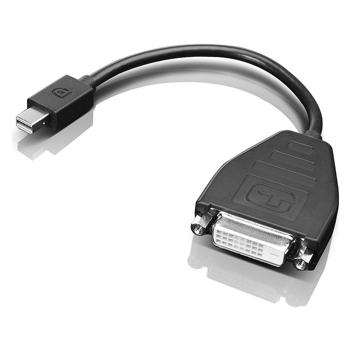 Lenovo 0B47090 Videokabel-Adapter 0,2 m Mini-DisplayPort SL-DVI Schwarz (Mini DP, DVI) (0B47090)