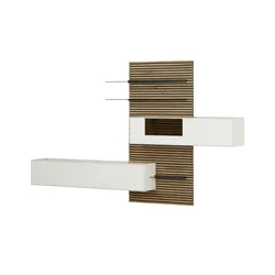 SCHÖNER WOHNEN Kollektion Wohnkombination  Yonna , weiß , Maße (cm): B: 323 H: 202 T: 39.0