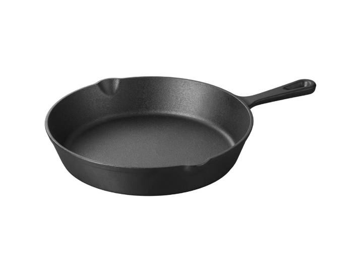 Poêles en fonte antiadhésives, 1 pièce, poêle à œufs ronde adaptée aux ustensiles de cuisine de gril de poêle intérieur et extérieur