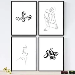 POSTER Set mit 4 ist unglaublich A3 Rahmenlos