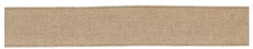 Melrose International Beige Holiday Ribbon (Set of 2)