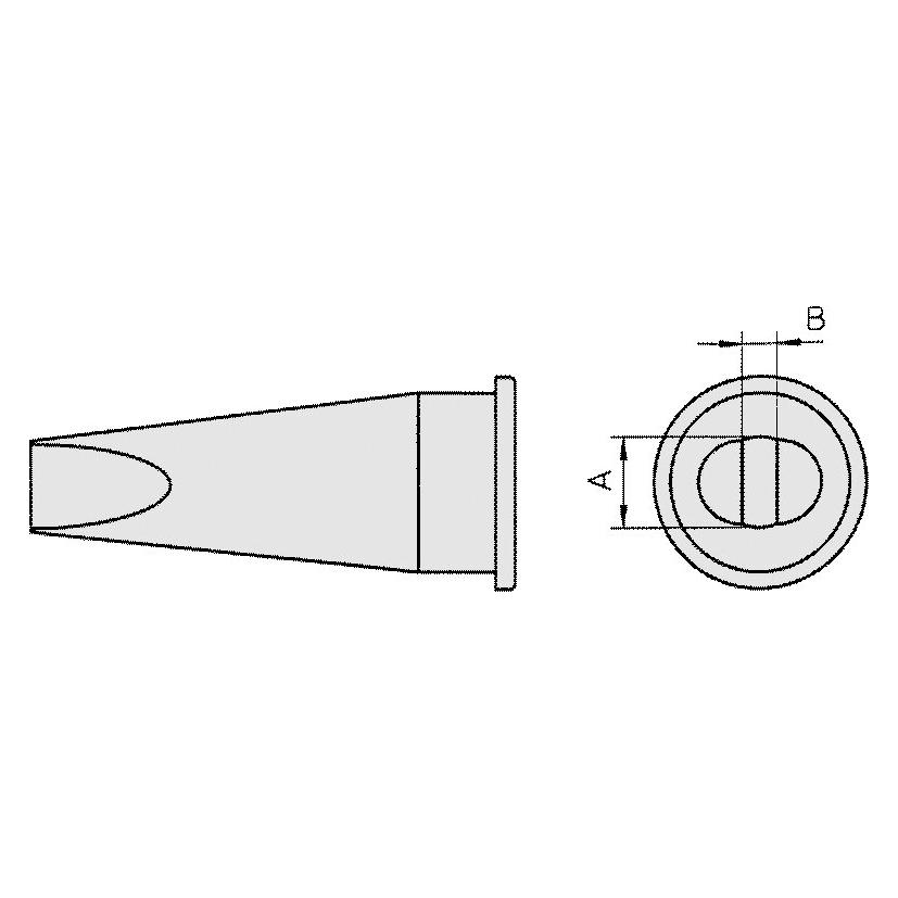 Weller Erem LHT E Lötspitze Meisselform, 6,7 x 1,8 mm (Lötspitze) (T0054445199)