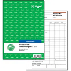 SIGEL Formularbuch Reisekostenabrechnung/Einzelreise DIN A5 1x 50 Seiten