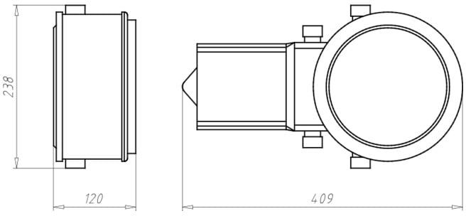 KAISER Boîtier d’encastrement HaloX 180 avec fixation magnétique 1282-75 (1282-75)