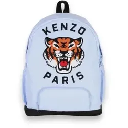 Kenzo Kids Unisex für Kinder. K62154 Rucksack Tiger blau (OSFA), Lässig, Polyester, Kinderbekleidung