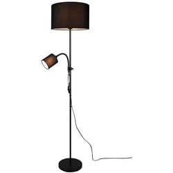 Reality Leuchten Stehlampe Owen Stoff Schwarz