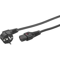 Monacor AAC-500IEC Kaltgeräte Direktstromversorgungskabel 5 m Schwarz 05.0112