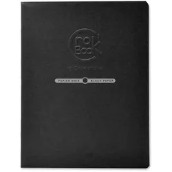 Clairefontaine 10x Skizzenheft Crok'Book 17x22cm Hochformat 20 Blatt schwarz 120g - Schwarz 60315C