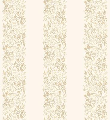 Martha Stewart Heritage Garden Stripe Antique Gold Wallpaper