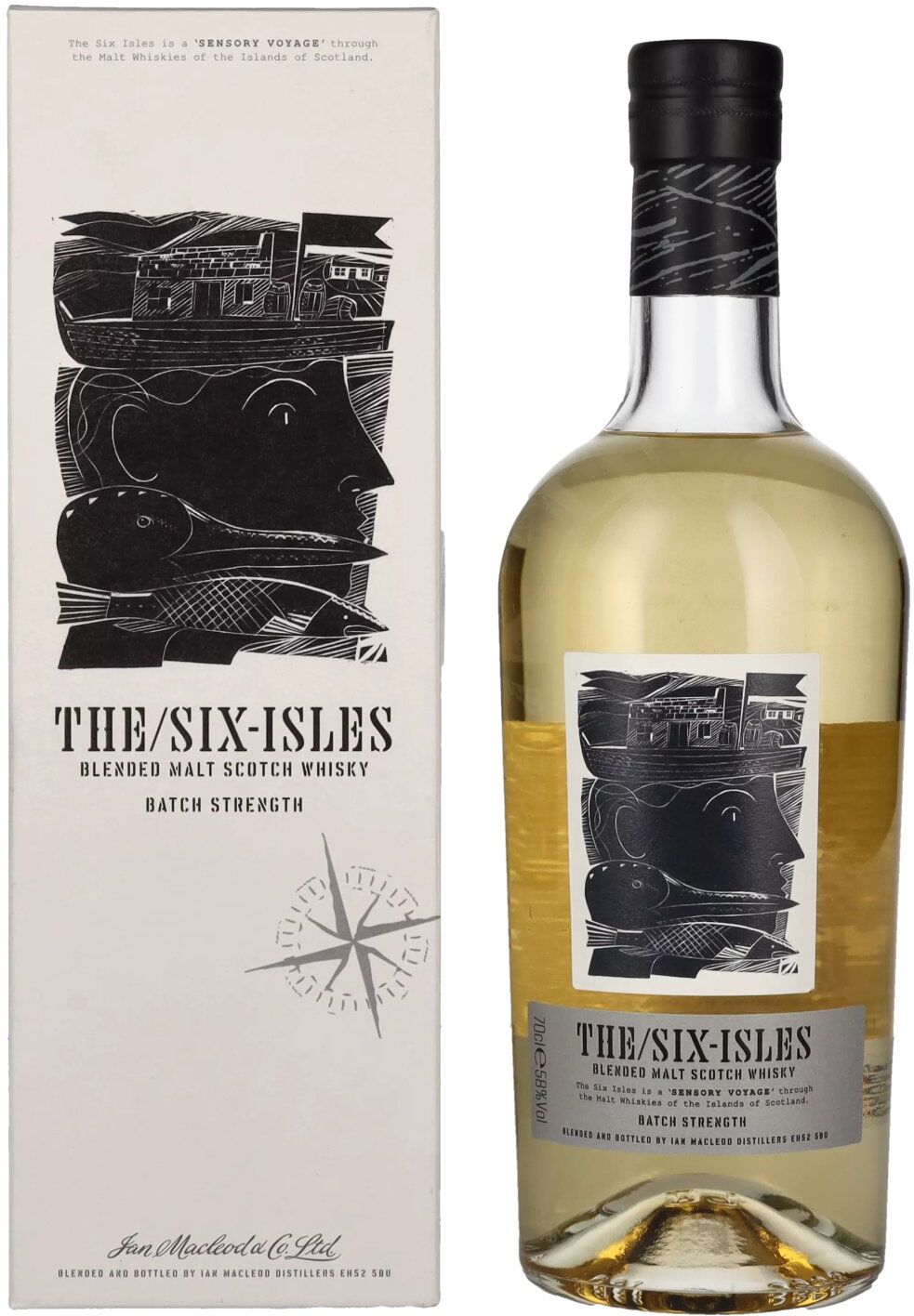 The Six Isles Whisky The Six Isles Blended Malt Scotch Whisky BATCH STRENGTH 58% Vol. 0,7l in Geschenkbox