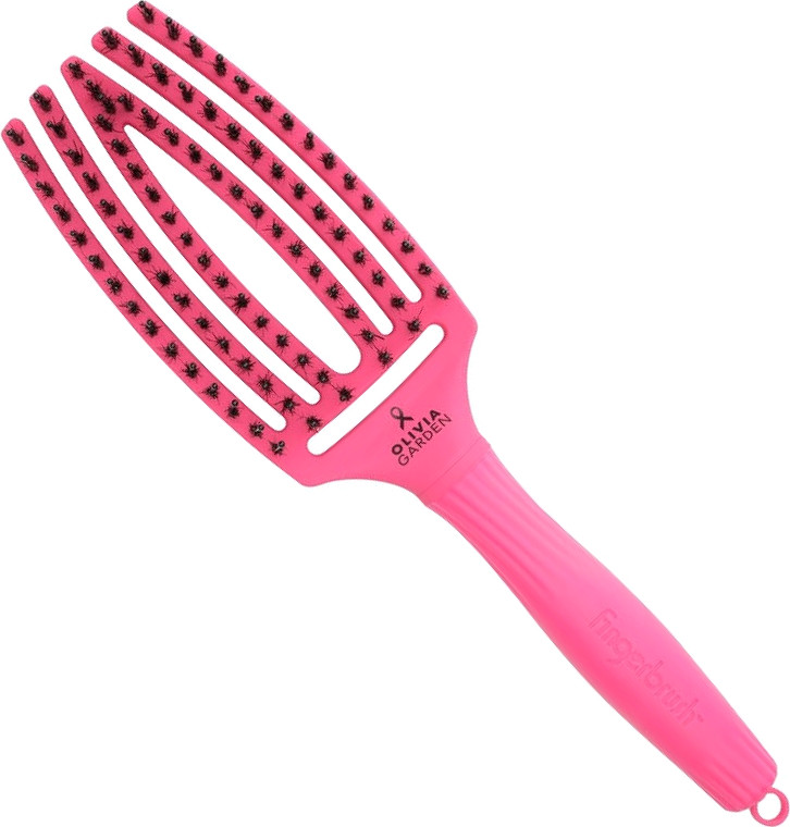 Olivia Garden Fingerbrush Combo Medium Think Pink Pink Ink B-2675