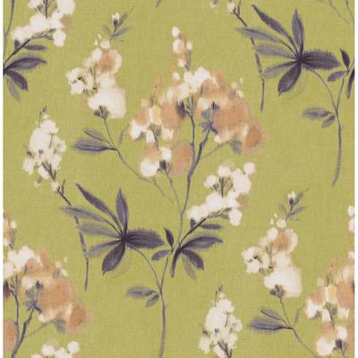 Seabrook Designs Rosannah Linen Floral Unpasted Wallpaper