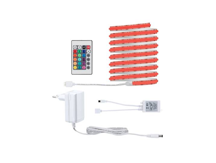 Paulmann SimpLED Strip Set COB RGB 3 m SimpLED, dimmbar, weiß / opal, für Wohn- / Esszimmer, Kunststoff, Modern