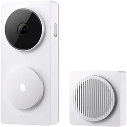Aqara, Klingel + Türsprechanlage, Smart Video Doorbell G410 (Kabellos, Thread, WLAN, ZigBee)