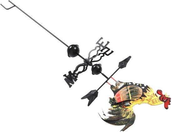 Windwijzer Haan Tuindecoratie Kip Gekleurd 120 cm