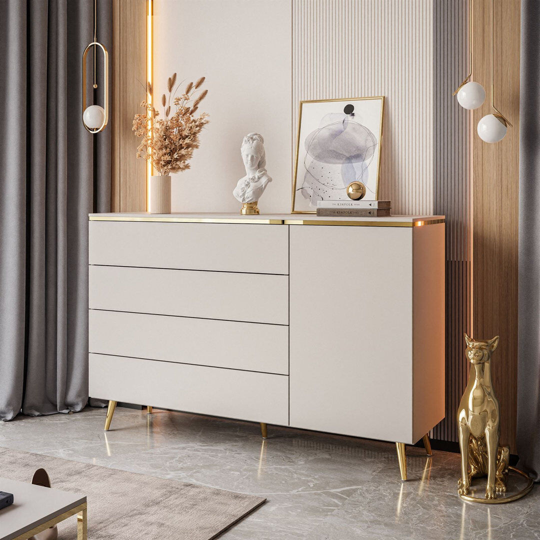 Fairmont Park 140cm Sideboard cashmire 90cm H X 140cm W X 40cm D