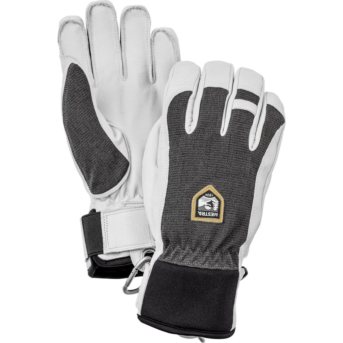 Hestra Army Leather Patrol - 5 Finger charcoal (390) 6 30590-390-6